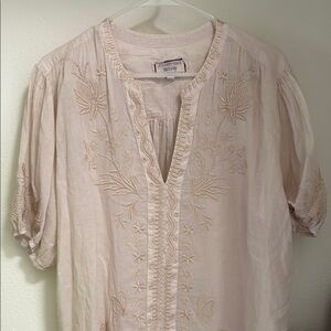 Johnny Was Cream Blouse